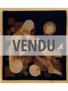 Tapisserie contemporaine Silhouette géométrique
