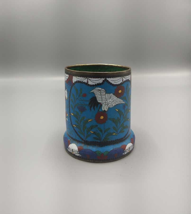 Porte-pinceau Chinois En Laiton - Support élégant Pour Pinceaux Calligraphie Ou Stylos Bureau
