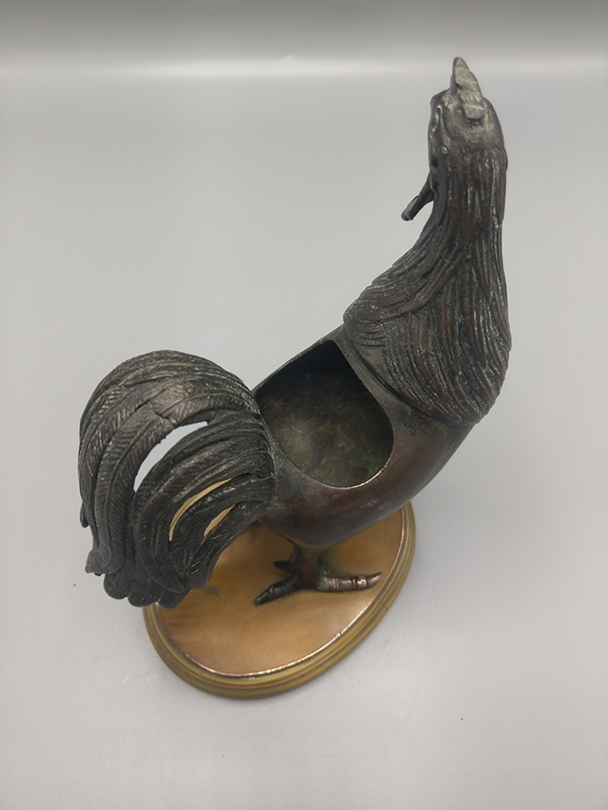 Coq en Bronze Formant Brule Parfum